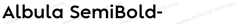 Albula SemiBold字体转换